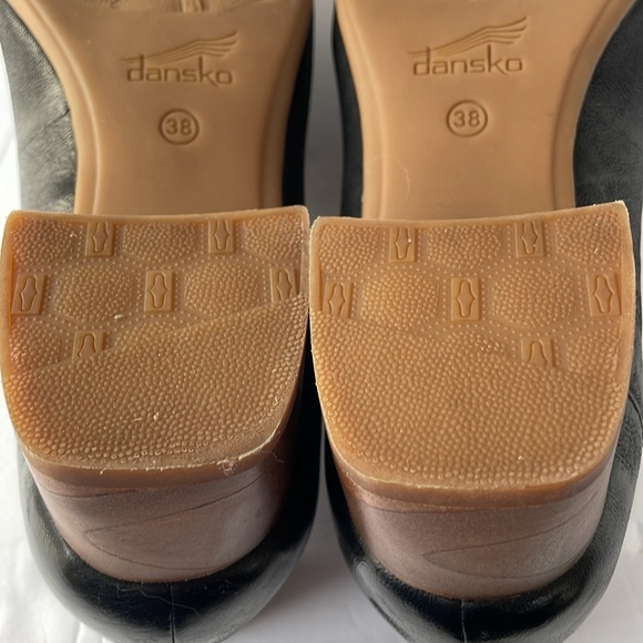 DANSKO Preston Leather Pump Black Wood Heel size 38 - Picture 10 of 10